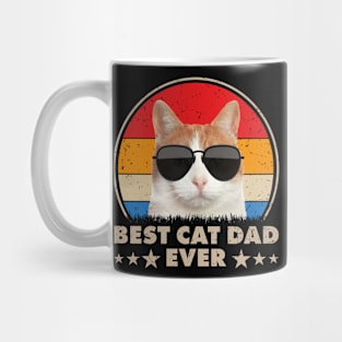 Vintage Best Cat Dad Ever And Cat Daddy Gift Mug